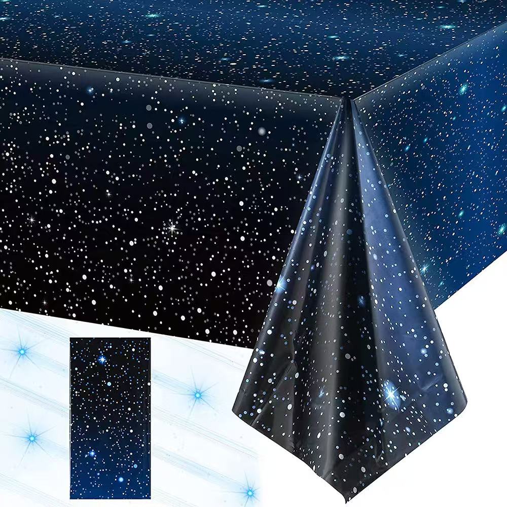 Disposable Starry Sky Theme Ta - Table Cloth Disposable 评论和价格
