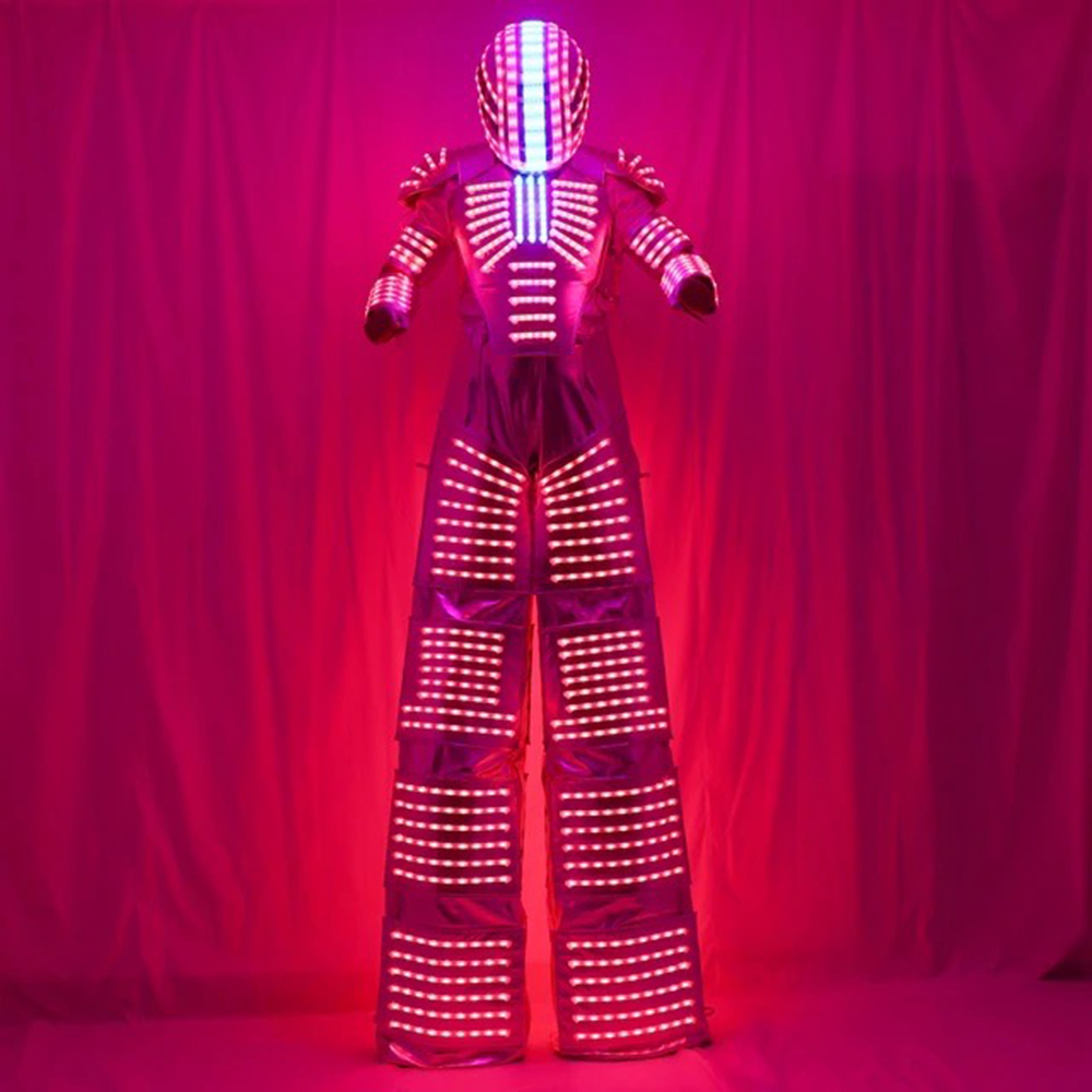 Adult LED Robot Costume Lumino - Event Party Dj 评论和价格