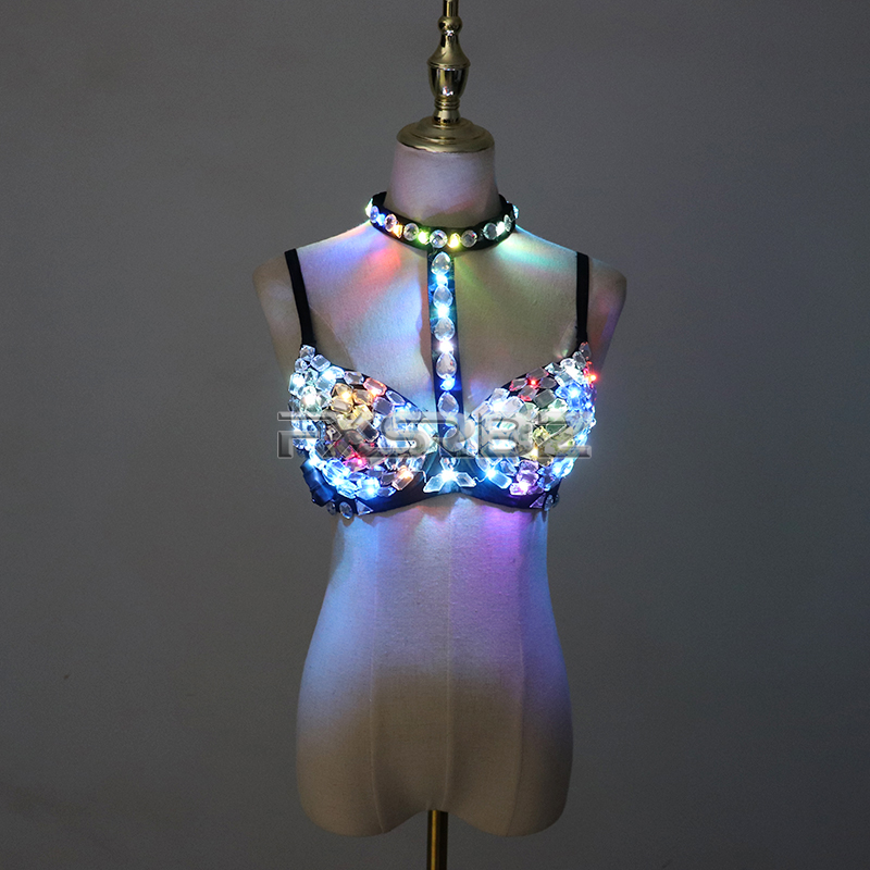 Nightclub Ds Sexy LED Bra Colo - Event Party Dj 评论和价格