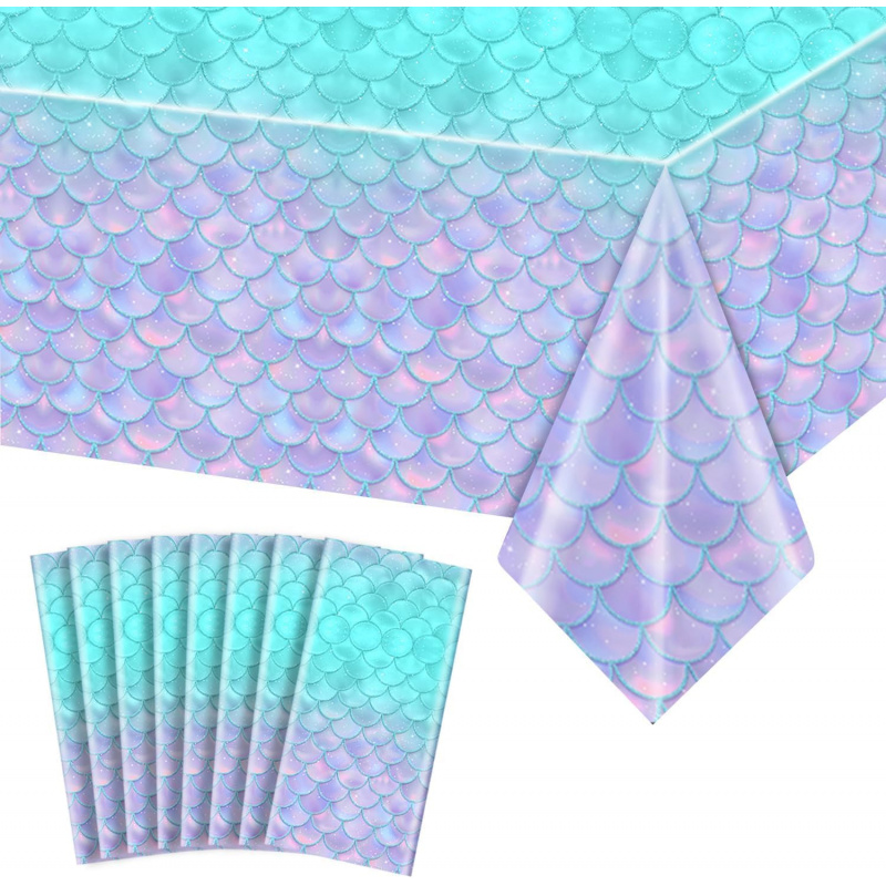 Mermaid Tablecloth -Mermaid Bi - Table Cloth Disposable 评论和价格