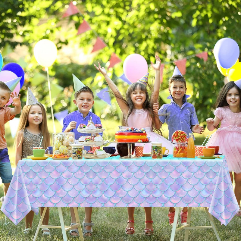Mermaid Tablecloth -Mermaid Bi - Table Cloth Disposable 评论和价格