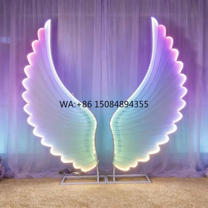 Glowing Angel Wings Light Prop - Event & Party Supply 评论和价格