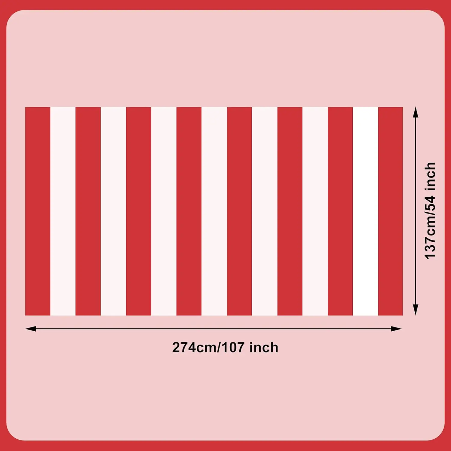 1/2/3pcs Red White Striped Tab - Table Cloth Disposable 评论和价格