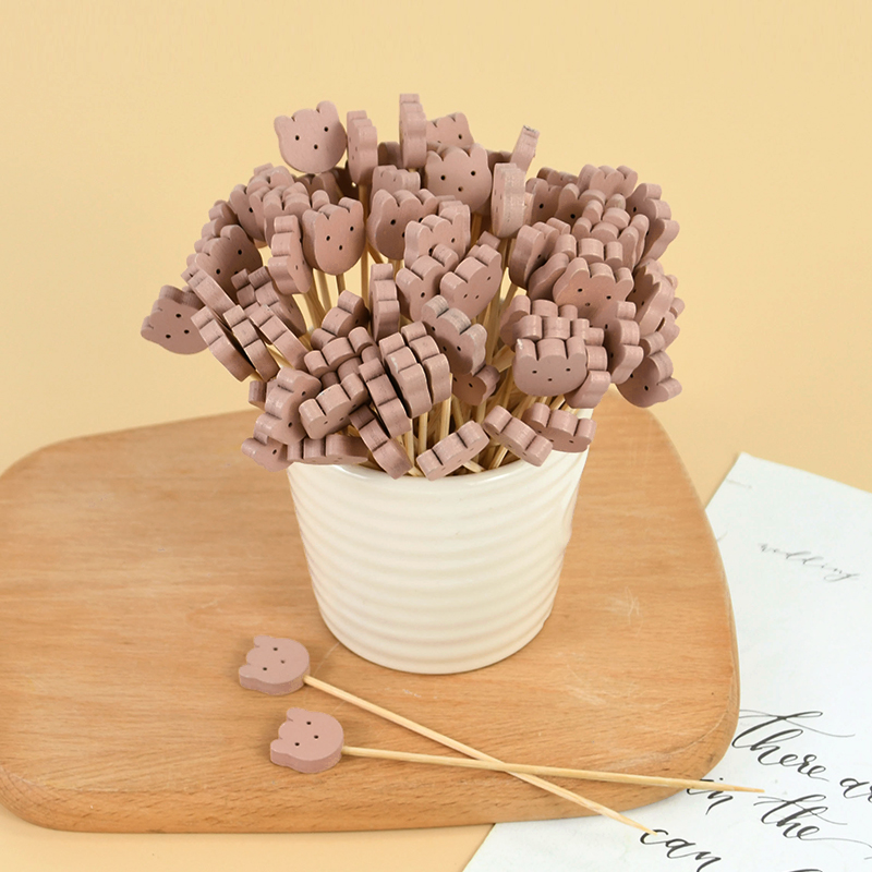 50/100pcs Cute Bear Heart Bead - Centerpiece Stick 评论和价格