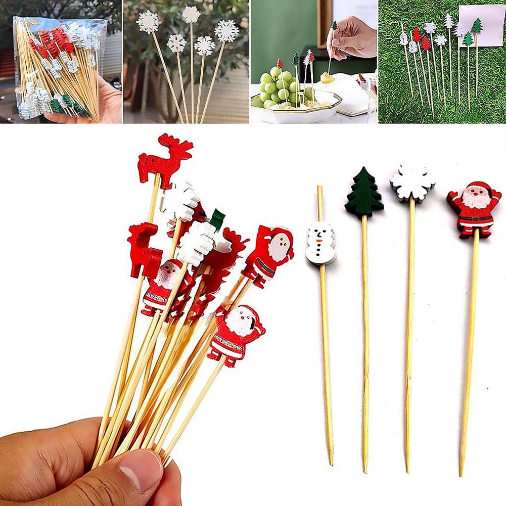 50Pcs Christmas Cocktail Picks - Centerpiece Stick 评论和价格