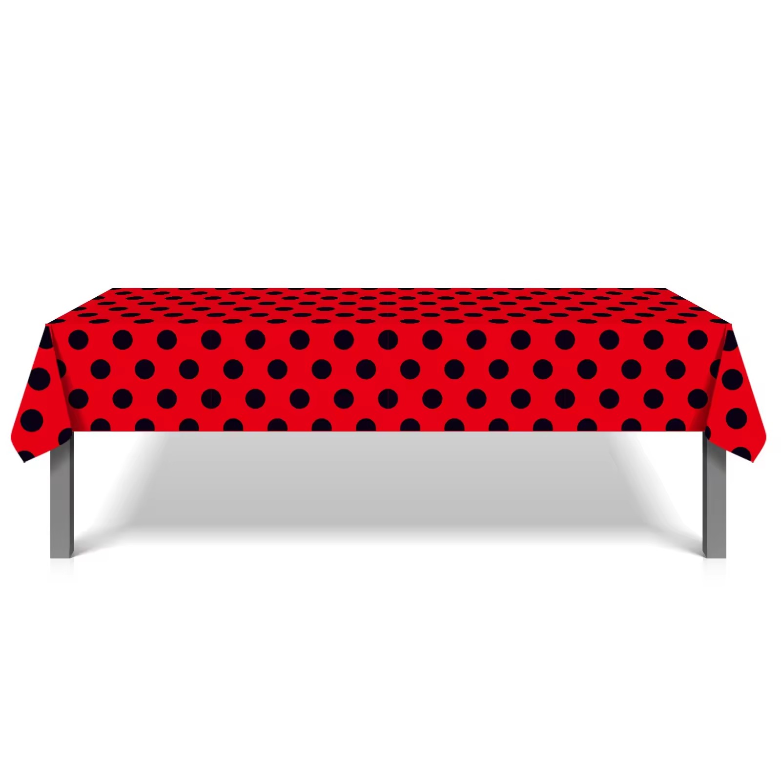 130*220cm Red Dots Ladybug Dis - Table Cloth Disposable 评论和价格